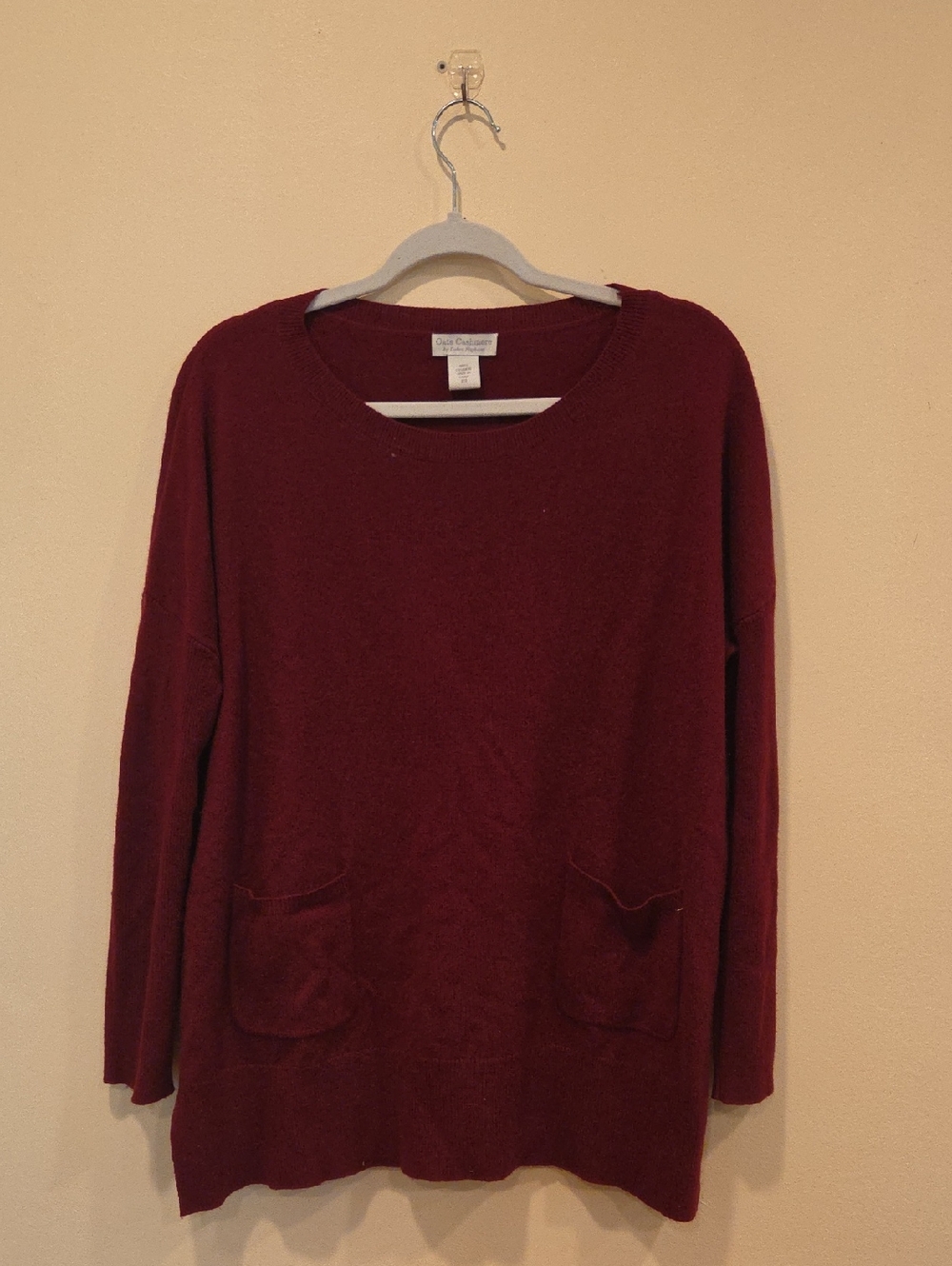 Soft Surroundings Maroon Crewneck Sweater